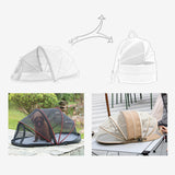 Maxbell Pet Carrier Backpack Dog Cats Breathable Hiking Foldable Durable Travel Bag Khaki