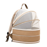 Maxbell Pet Carrier Backpack Dog Cats Breathable Hiking Foldable Durable Travel Bag Khaki