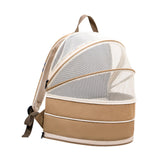 Maxbell Pet Carrier Backpack Dog Cats Breathable Hiking Foldable Durable Travel Bag Khaki