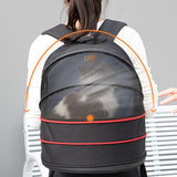 Maxbell Pet Carrier Backpack Dog Cats Breathable Hiking Foldable Durable Travel Bag Black