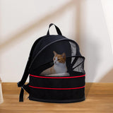 Maxbell Pet Carrier Backpack Dog Cats Breathable Hiking Foldable Durable Travel Bag Black