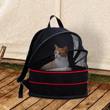 Maxbell Pet Carrier Backpack Dog Cats Breathable Hiking Foldable Durable Travel Bag Black