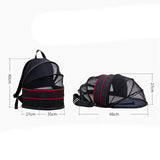 Maxbell Pet Carrier Backpack Dog Cats Breathable Hiking Foldable Durable Travel Bag Black