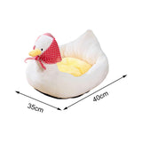 Maxbell Pet Bed for Puppy Kitten Cat Removable Cover Soft for Camping Traveling Duck S