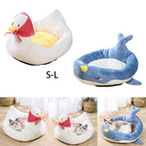 Maxbell Pet Bed for Puppy Kitten Cat Removable Cover Soft for Camping Traveling Duck S
