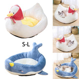 Maxbell Pet Bed for Puppy Kitten Cat Removable Cover Soft for Camping Traveling Duck S