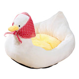 Maxbell Pet Bed for Puppy Kitten Cat Removable Cover Soft for Camping Traveling Duck S