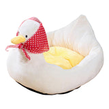 Maxbell Pet Bed for Puppy Kitten Cat Removable Cover Soft for Camping Traveling Duck L