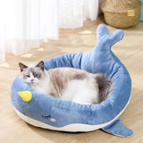 Maxbell Pet Bed for Puppy Kitten Cat Removable Cover Soft for Camping Traveling Fish S