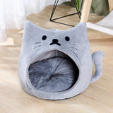 Maxbell Autumn Cat Bed Durable Foldable Soft Anti Skid for Cat Rest Accessories Grey L