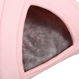 Maxbell Cat Warm House Dog Tent Sleeping Hut Kitty Anti Slip Calming Cave Pet Bed S Pink