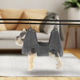 Maxbell Cat Grooming Hammock Dog Restraint Towel Bag Multifunctional for Washing Gray 66cmx49cm S