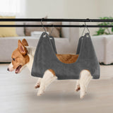 Maxbell Cat Grooming Hammock Dog Restraint Towel Bag Multifunctional for Washing Gray 66cmx49cm S