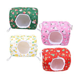 Maxbell Hamster House Bed Hanging Hammock soft for Rabbit Indoor Winter Green