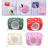 Maxbell Hamster House Bed Hanging Hammock soft for Rabbit Indoor Winter Green