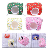 Maxbell Hamster House Bed Hanging Hammock soft for Rabbit Indoor Winter Green