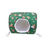 Maxbell Hamster House Bed Hanging Hammock soft for Rabbit Indoor Winter Green