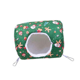 Maxbell Hamster House Bed Hanging Hammock soft for Rabbit Indoor Winter Green