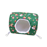 Maxbell Hamster House Bed Hanging Hammock soft for Rabbit Indoor Winter Green