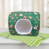Maxbell Hamster House Bed Hanging Hammock soft for Rabbit Indoor Winter Green