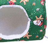Maxbell Hamster House Bed Hanging Hammock soft for Rabbit Indoor Winter Green