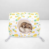 Maxbell Hamster House Bed Hanging Hammock soft for Rabbit Indoor Winter Yellow