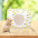 Maxbell Hamster House Bed Hanging Hammock soft for Rabbit Indoor Winter Yellow