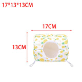 Maxbell Hamster House Bed Hanging Hammock soft for Rabbit Indoor Winter Yellow
