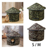 Maxbell Stray Cats Shelter Waterproof Furniture Outside Outdoor Feral Dog House 35cmx35cmx42cm Red