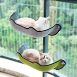 Maxbell Cat Hammock Cars Space Saving Sleeping Window Mounted Perch Seat Gray