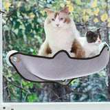 Maxbell Cat Hammock Cars Space Saving Sleeping Window Mounted Perch Seat Gray