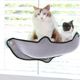 Maxbell Cat Hammock Cars Space Saving Sleeping Window Mounted Perch Seat Gray