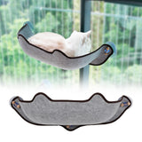 Maxbell Cat Hammock Cars Space Saving Sleeping Window Mounted Perch Seat Gray