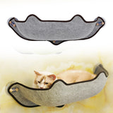 Maxbell Cat Hammock Cars Space Saving Sleeping Window Mounted Perch Seat Gray