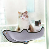 Maxbell Cat Hammock Cars Space Saving Sleeping Window Mounted Perch Seat Gray