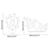Maxbell Waterproof Christmas LED Lamps Landscape Snowman Penguin Lights for Walkway