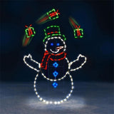Maxbell Waterproof Christmas LED Lamps Landscape Snowman Penguin Lights for Walkway