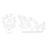 Maxbell Waterproof Christmas LED Lamps Landscape Snowman Penguin Lights for Walkway