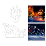 Maxbell Waterproof Christmas LED Lamps Landscape Snowman Penguin Lights for Walkway