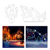 Maxbell Waterproof Christmas LED Lamps Landscape Snowman Penguin Lights for Walkway