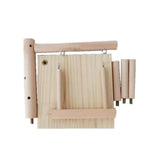 Maxbell Parrots Perch Wooden Gym Stand Bird Swing Climbing Ladder Handmade Sturdy