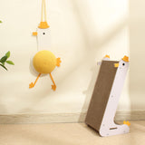 Maxbell Cat Scratching Post Scratch Pads Play Sleeping Sofa Cat Scratcher Cardboard Yellow Duck