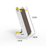 Maxbell Cat Scratching Post Scratch Pads Play Sleeping Sofa Cat Scratcher Cardboard Yellow Duck