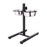 Maxbell Adjustable Elevated Pet Bowls Feeder Cats Kitten Raised Water and Food Bowls 23cmx7cm