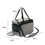 Maxbell Cat Carrier Dog Carrier Carrying Bags Soft Foldable for Dog Gray