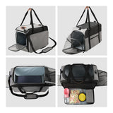 Maxbell Cat Carrier Dog Carrier Carrying Bags Soft Foldable for Dog Gray