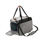 Maxbell Cat Carrier Dog Carrier Carrying Bags Soft Foldable for Dog Gray