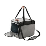 Maxbell Cat Carrier Dog Carrier Carrying Bags Soft Foldable for Dog Gray
