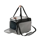 Maxbell Cat Carrier Dog Carrier Carrying Bags Soft Foldable for Dog Gray