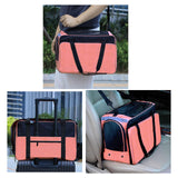Maxbell Cat Carrier Dog Carrier Carrying Bags Soft Foldable for Dog Pink